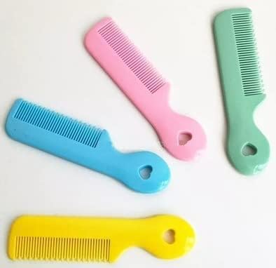 4Pcs Colorful Round Tip Bristles Baby Cute Comb Baby Grooming for Sensitive Scalp Skin, for Nursery Newborn Infant Girl Boy Kids Comb Baby
