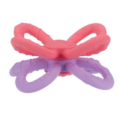 Nuby Fun Loops Teether - Flower-Shaped Infant Teething Toy for Babies 3+ Months