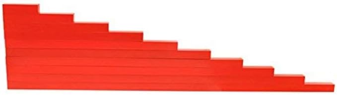 DANNI Montessori Children Wood Math Toys Red Rods Length 5-50cm Number Rods Math Toy Early Learning Educational Toy