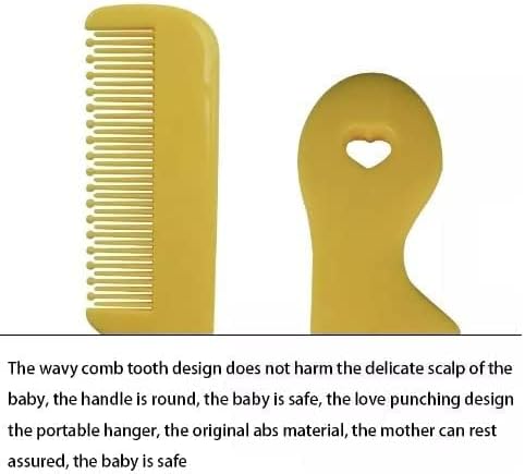 4Pcs Colorful Round Tip Bristles Baby Cute Comb Baby Grooming for Sensitive Scalp Skin, for Nursery Newborn Infant Girl Boy Kids Comb Baby