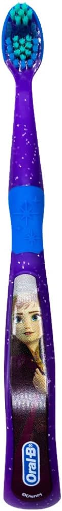 Oral-B Disney Frozen Kids Toothbrush 3+ Years Old Extra Soft Bundle Characters Elsa, Ann & Olaf - Pack of 3