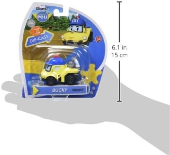 Robocar Poli, Bucky DIE-CAST Metal Toy Cars 1-5 Boys