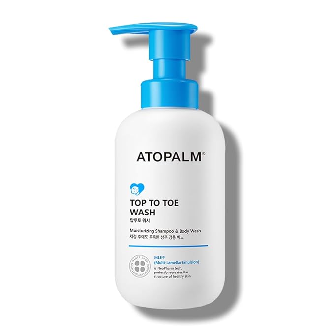 ATOPALM Top to Toe Baby Wash & Shampoo, Sulfate-Free 10.1 Fl 300ml