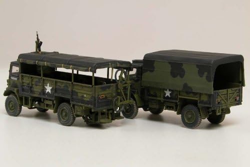 Airfix Model Tank - A03306 WWII 3-ton 4x4 General Service & Troop Trucks, Plastic Model Kits for Adults & Kids 14+, 1:76 Scale, Skill Level 2, WW2 Theme Military Models, World War 2 Tanks