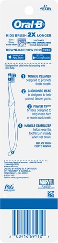 Oral-B Pro-Health Stages Avengers Assemble Toothbrushes (Soft) 5-7 Years, Twin Pack