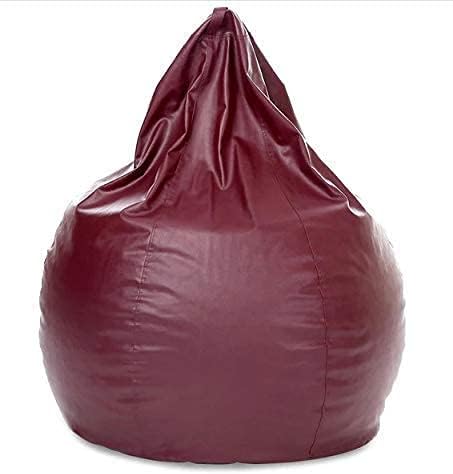 Bean Bag Cover Recliner Bean Bag Cover Organizing Storage Water Resistant Furniture for Kids and Adults Color Marron Size XXL (42 x 24) Inches