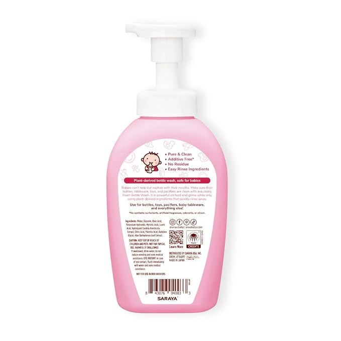 Foam Bottle Wash - Gentle Cleansing Soap for Baby Bottles, Pacifiers (16.9 fl 3)