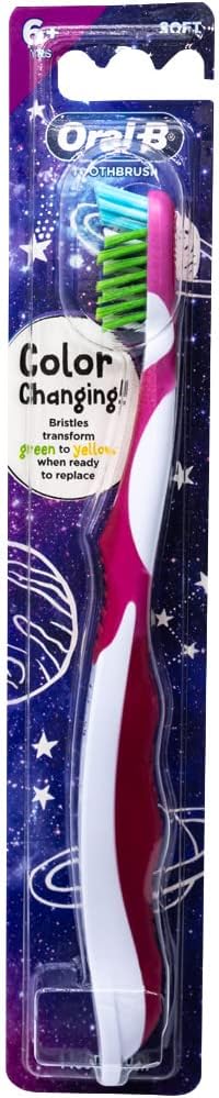 Oral-B Pro-Health Junior CrossAction Galaxy Toothbrush, Ages 6+, Soft (Colors Vary) - 1 Count