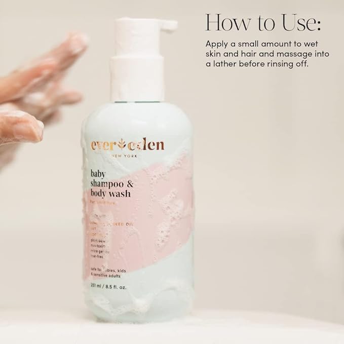 Evereden Baby Shampoo and Body Wash 8.5 fl oz. | Clean and Gentle Baby Care
