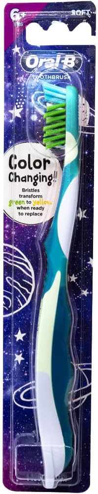 Oral-B Pro-Health Junior CrossAction Galaxy Toothbrush, Ages 6+, Soft (Colors Vary) - 1 Count
