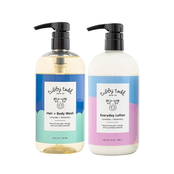 TUBBY TODD Baby Bath & Skincare Kit - The Wash and Lotion Bundle