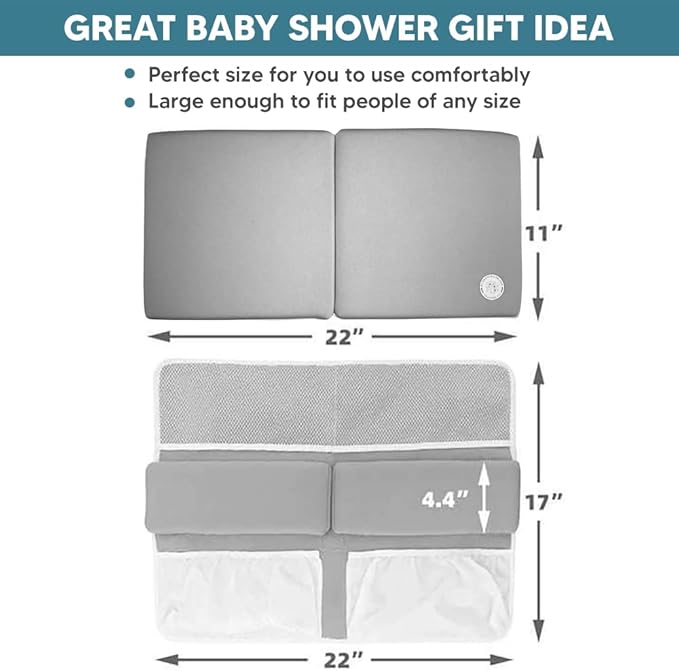 Baby Bath Kneeler & Elbow Rest Set | Thick Non-Slip Cushion Bath Kneeling Pad