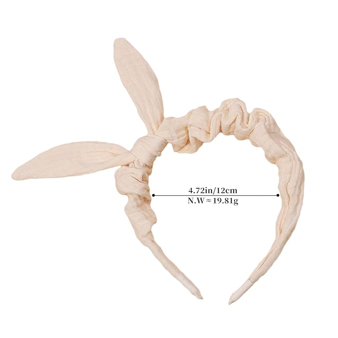 Bunny Ears Headband - 1Pcs Rabbit Ear Hairbands Beige Spa