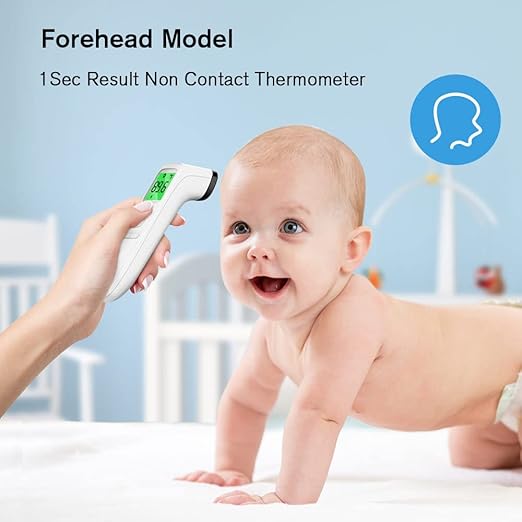 ANMEATE No-Touch Forehead Thermometer for Adults, Infrared Digital Thermometer for Kids