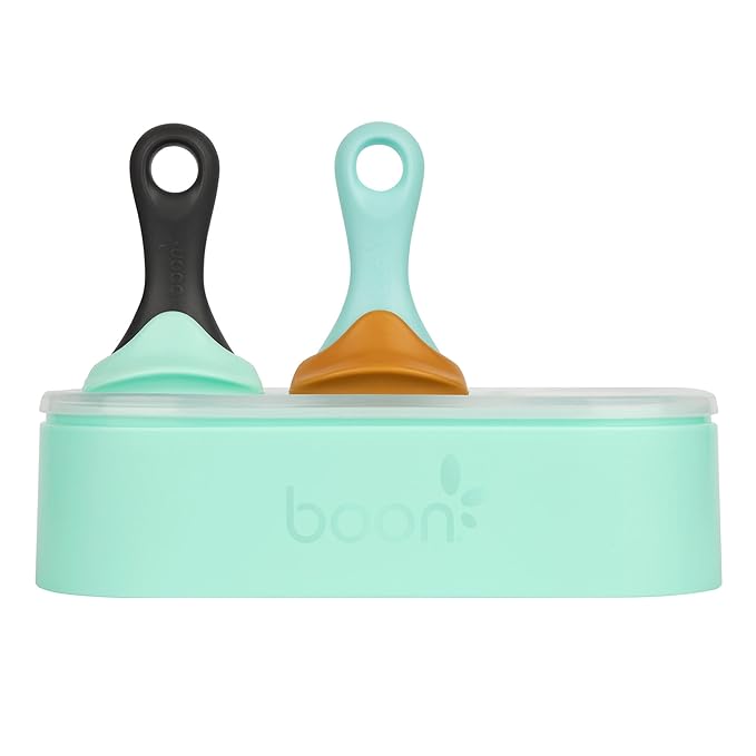 Boon PULP Silicone Feeder Freezer Tray ??Includes Silicone Tray and Lid with 2 PULP Silicone Baby Food Feeders