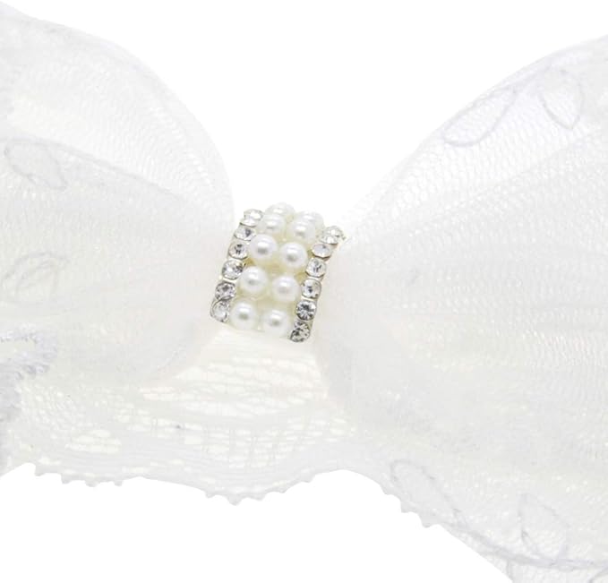Lace Bow Headband Turban for Baby Girls Lace Beanie Cap JBC18