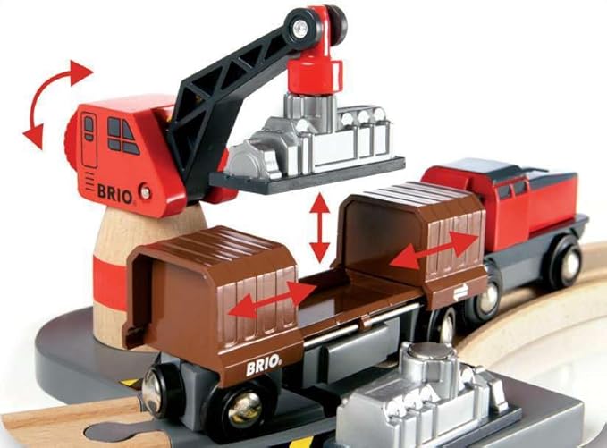 BRIO World 33052 Deluxe Railway Set | Comprehensive Wooden Train Toy Set for Kids Age 3 and Up | FSC Certified Eco-Friendly Toy | Exciting Harbor and Metro Scenes
