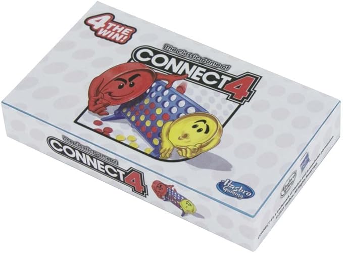 World's Smallest Connect 4 Board Game, Miniature Classic Game with Grid, Case & Tokens, Fun for All Ages, Family Games for Kids, Perfect for Stocking Stuffers, Easter Baskets, Party Favors, Ages 6+