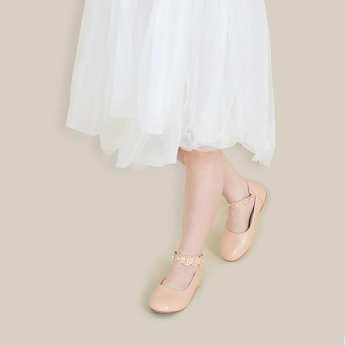 Felix & Flora Girls Toddler Little Ballet Shoes - Flower