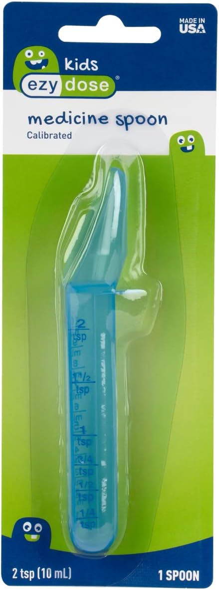 EZY DOSE Kids Oral Liquid Medicine Spoon For Baby & Toddler, Deliver Correct Dose 10mL/2 TSP