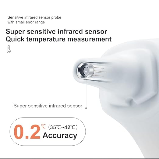 Berrcom Forehead and Ear Thermometer for Adults and Kids, Digital 1s Measurement