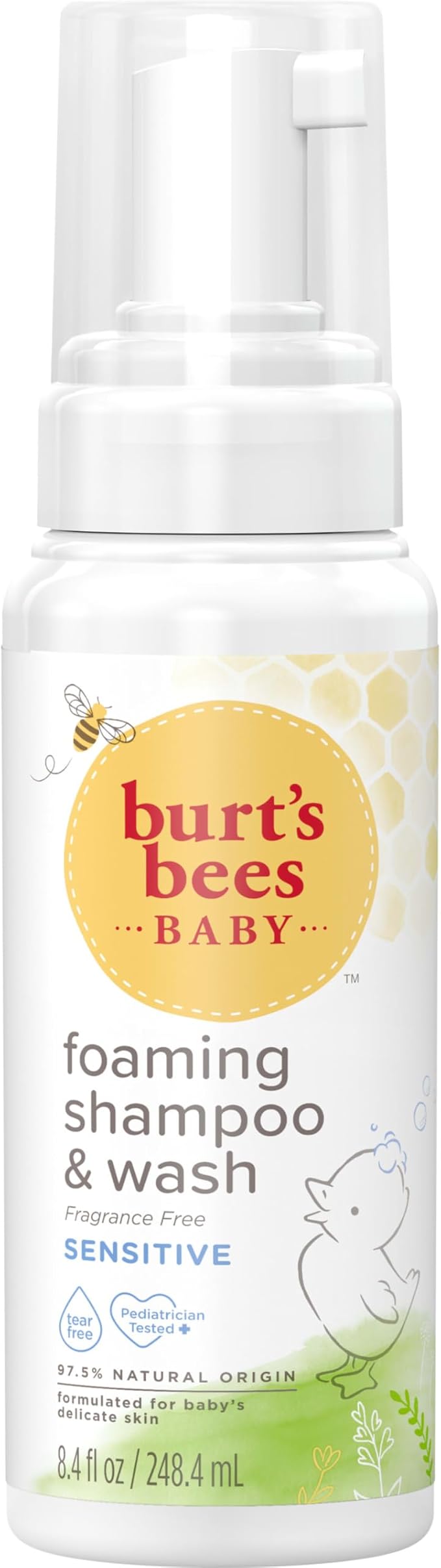 Burt's Bees-Baby Foaming Shampoo & Wash, Sensitive 8.4 Fl