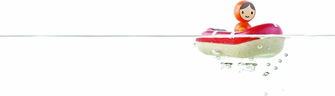 PlanToys Coastguard Bath And Water Play Toy (5668) | Sustainably Made from Rubberwood and Non-Toxic Paints and Dyes