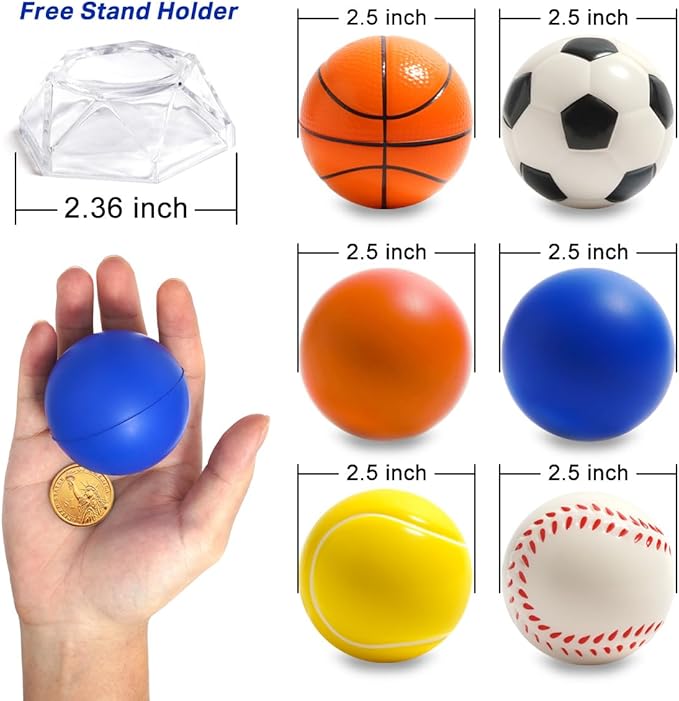 Yonge & Finch Outdoor Toys for Toddlers 1-3, Balls for Toddlers 1-3, Bouncy Balls for Kids, 2 Year Old Toys, Stress Balls Bulk, Soft Play Equipment, Gifts for 2 Year Old Boys