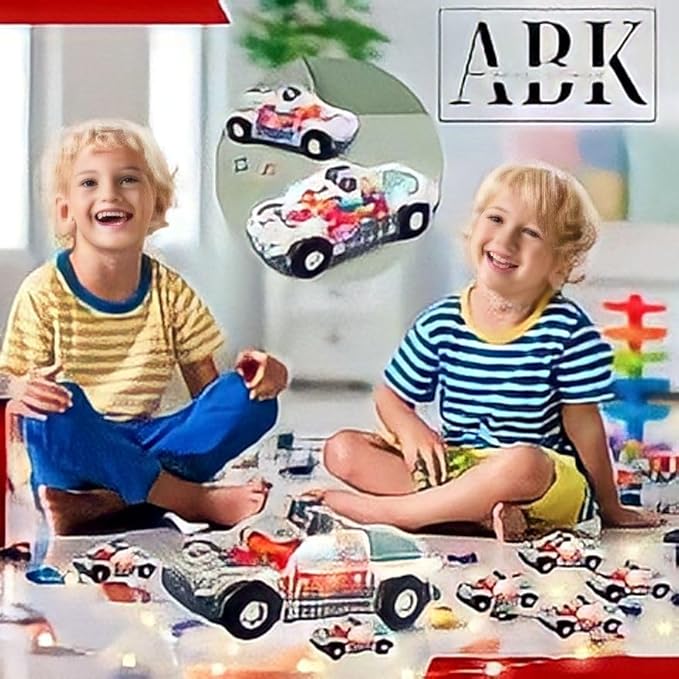 ABK Transparent Toy Car - with visible colored moving Gear