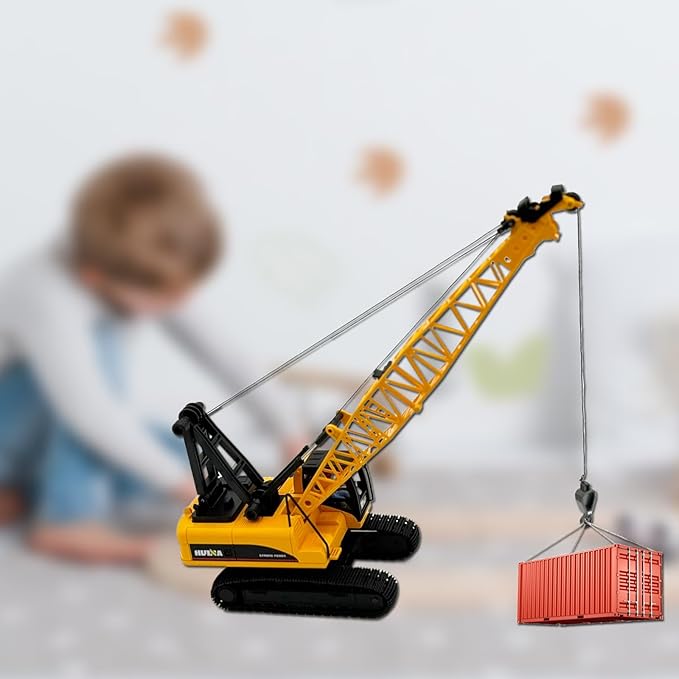 Gemini&Genius Crane Toys for Kids, Construction Vehicles Crane 1:35 Scale-15
