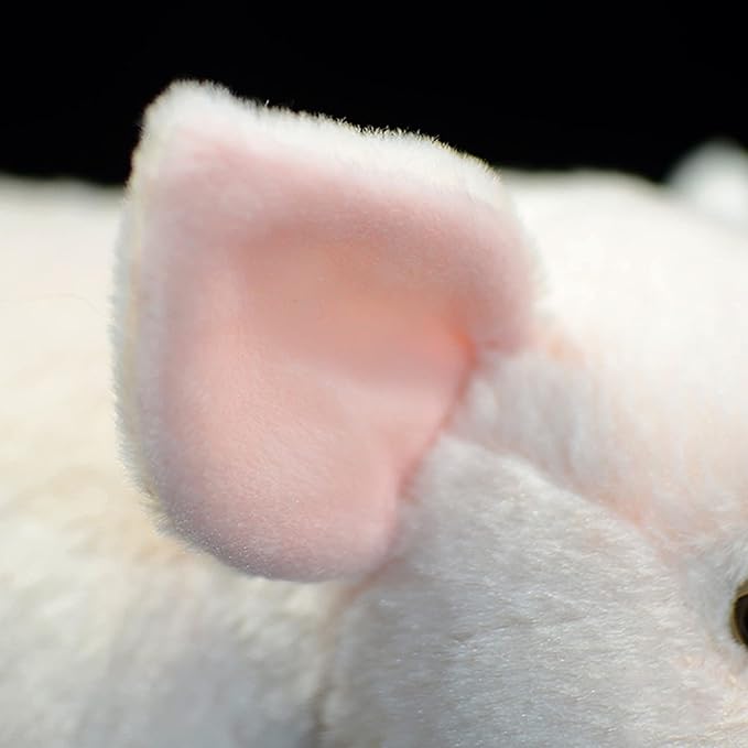ZHONGXIN MADE Simulation Pink Pig Plush Toy - Cute 14inch Pig Stuffed Animal Toys, Soft Pig Pillow, Lifelike Pig Plushie Toys Hugging Pillow Gifts for Kids