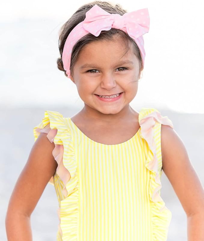 RuffleButtsÂŽ Girls Swim Bow Headband