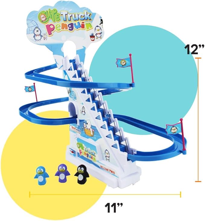 Boley Musical Penguin Roller Coaster - 11 Piece Set
