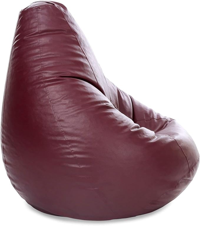 Bean Bag Cover Recliner Bean Bag Cover Organizing Storage Water Resistant Furniture for Kids and Adults Color Marron Size XXL (42 x 24) Inches