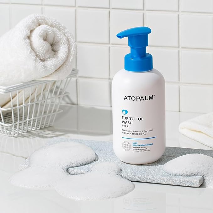 ATOPALM Top to Toe Baby Wash & Shampoo, Sulfate-Free 10.1 Fl 300ml