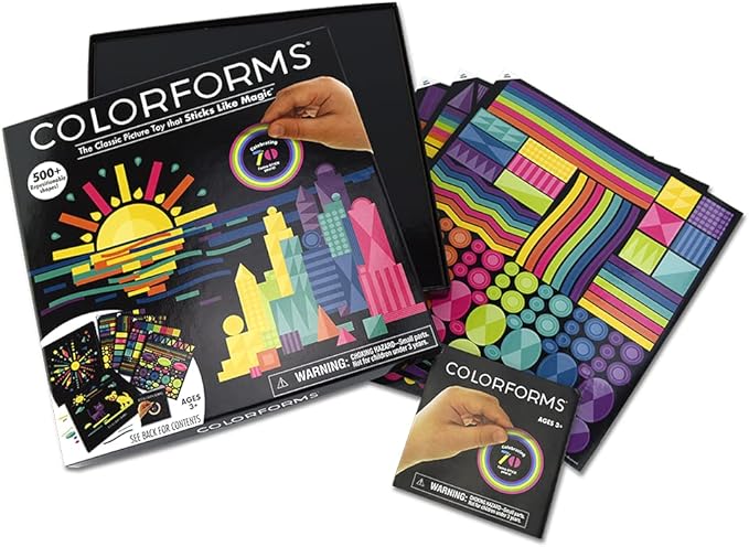 Colorforms Stickers for Kids, 70th Anniversary Box Set - Stickers for Adults, Arts and Crafts, Scrapbook Stickers, Kids Crafts, 500+ Kids Stickers, Stickers for Boys and Girls Ages 3+