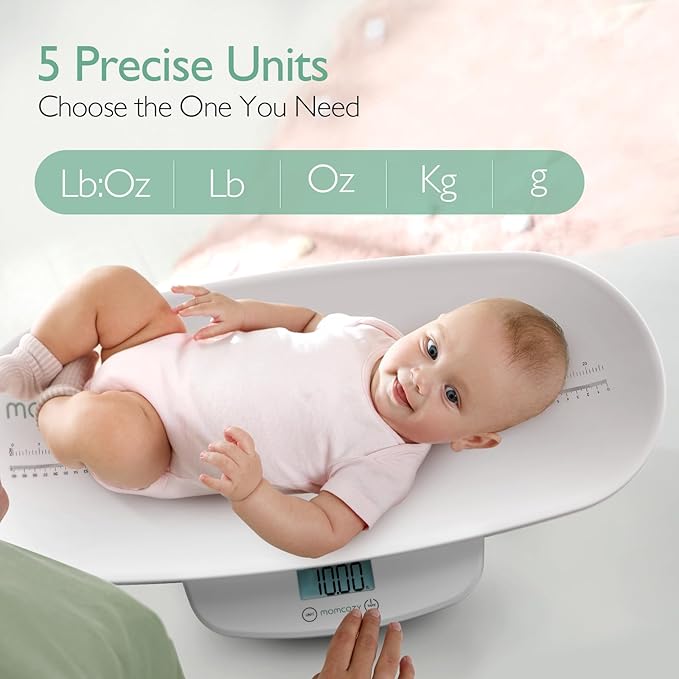 Momcozy Baby Scale, Multi-Function Scale for Toddler Switch,5 Units,Digital 330lb