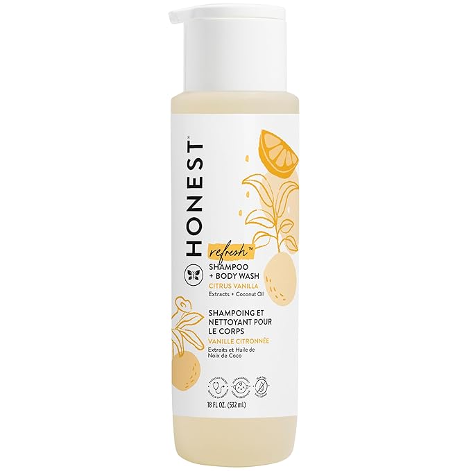 The Honest Company 2-in-1 Cleansing Shampoo + Body Wash | Gentle for Baby 18 fl