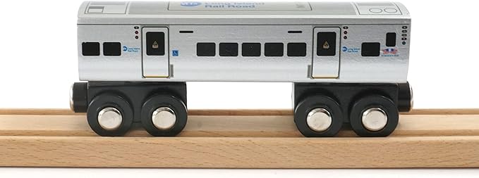 MUNI PALS Munipals Long Island Rail Road Wooden Railway M7 2-car Set–Child