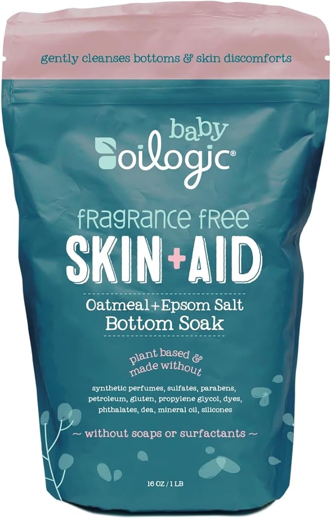 Oilogic Baby Essentials Oatmeal Epsom Salt Bath Soak, Skin &
