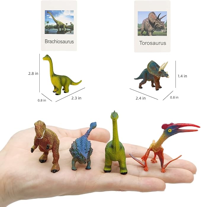 36 Small Animal Figurines Learning & Education Toys, Plastic Realistic Dinosaur Zoo Jungle Safari Sea Ocean Animal Figures, Preschool Learning Activities Matching Game Science Toys