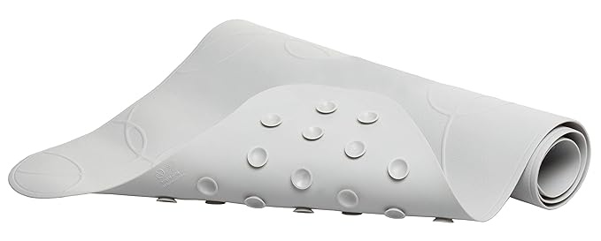 Ubbi Cushioned Non-Slip Bath Mat for Baby, Powerful Suction Cups