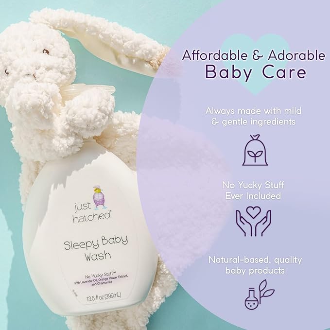 Sleepy Baby Wash Multi-Pack - Relaxing Bath + Body, Snuggly Yummy Fragrance 13.5 fl (2 Pack)