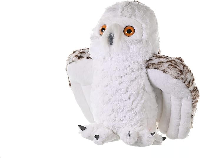 Wild Republic Snowy Owl Plush, Stuffed Animal, Plush Toy, Gifts for Kids, Cuddlekins, 12 Inches