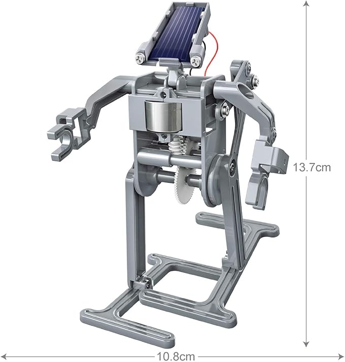 4M Green Science Solar Robot Kit - Green Energy Robotics, Eco-Engineering - STEM Toys Educational Gift for Kids & Teens, Girls & Boys (Packaging May Vary), Multi