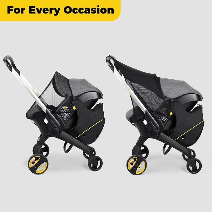 Upperkids Storage Bag Compatible with Doona Infant Car Seat Stroller, Stroller Accessories, Large Capacity Diaper Bag, Easy Access Zipper Design, Wearable Backpack, Stroller Organizer Bag, All Day Bag