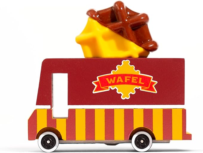 Candylab Toys CANDYCAR® Wooden Food Truck Collection - Waffle Van,
