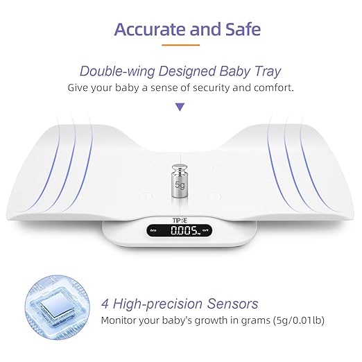 Baby Weight Scale, Infant Scale with Detachable Tray 400lb/180kg