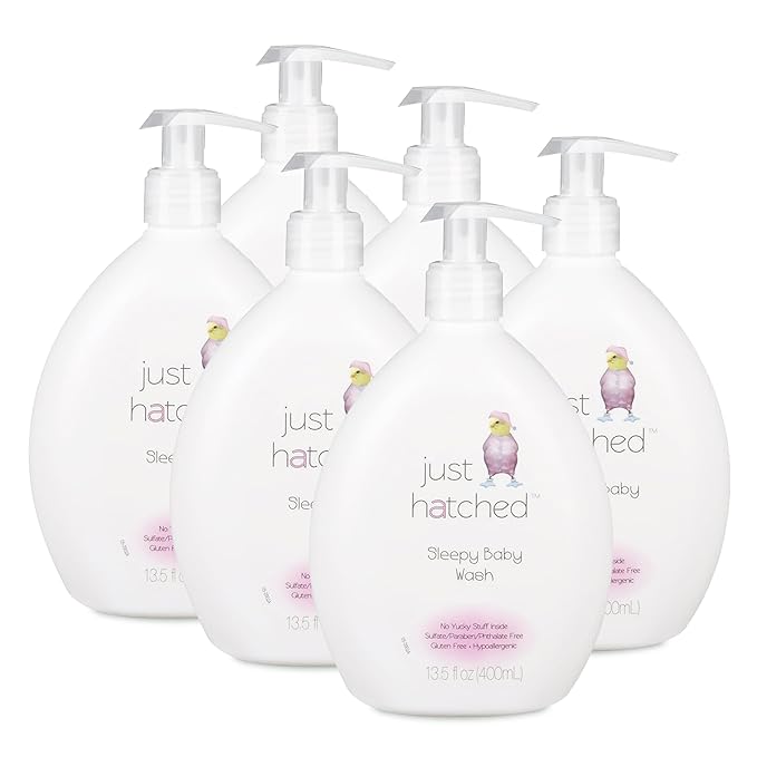 Sleepy Baby Wash Multi-Pack - Relaxing Bath + Body, Snuggly Yummy Fragrance 13.5 fl (6 Pack)