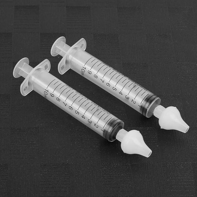 Syringe Nasal Irrigator, Professional Baby Nasal Irrigator Portable Infant Nose (2 pièces)